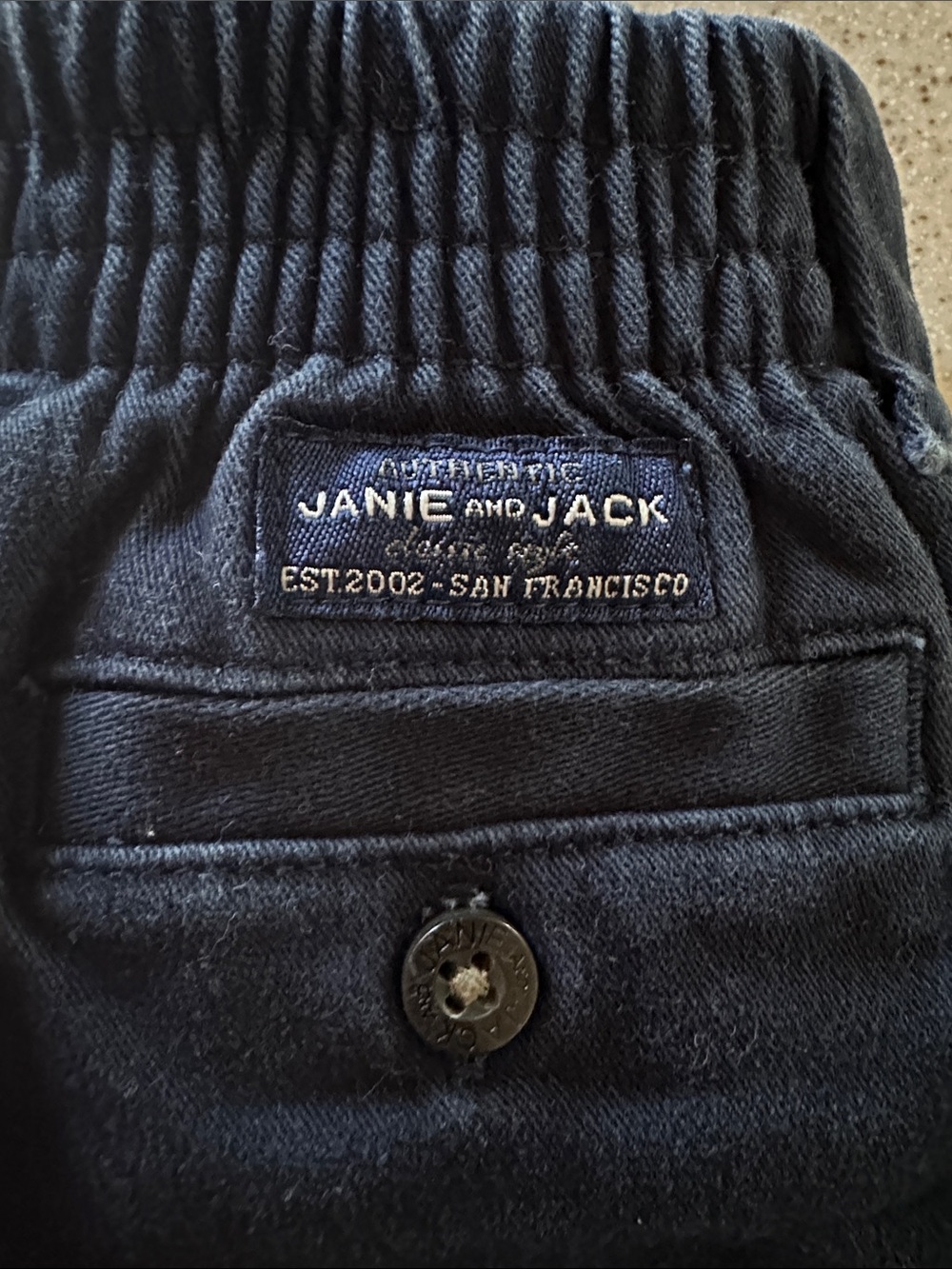 Janie and Jack Blue Chino Pants 12-18 months